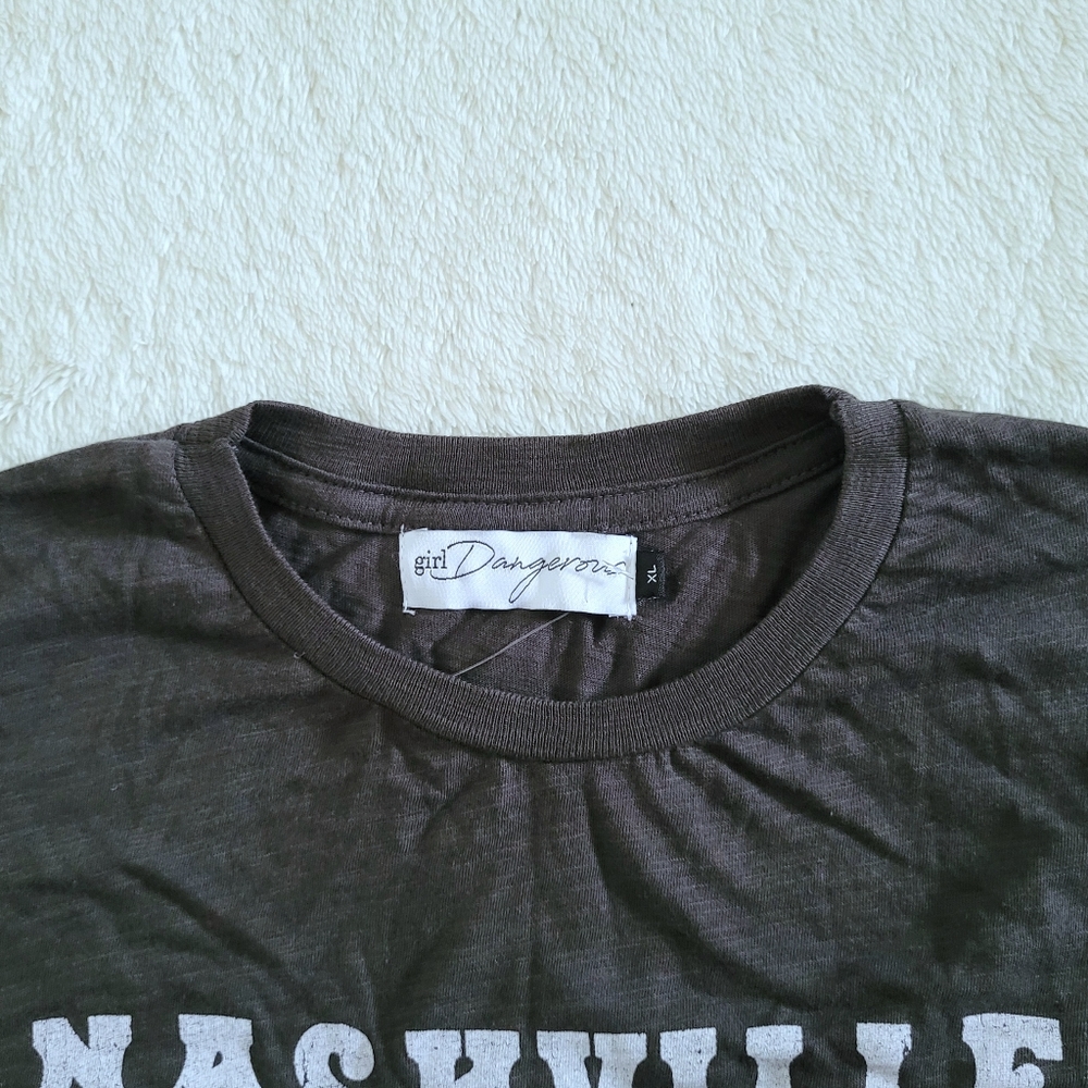 girl👩 Dangerous💥 "Nashville The Music🎶 City" Muscle💪Tee👕 - NWOT - Picture 4 of 13